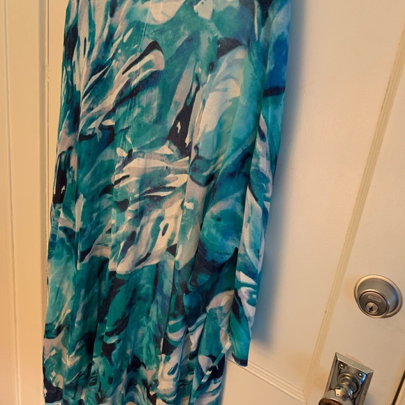 Chico’s Print Long Cardigan Wrap - Picture 5 of 6